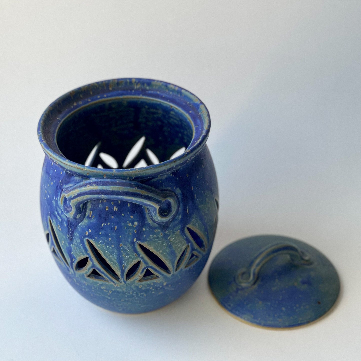 Jar with carvings