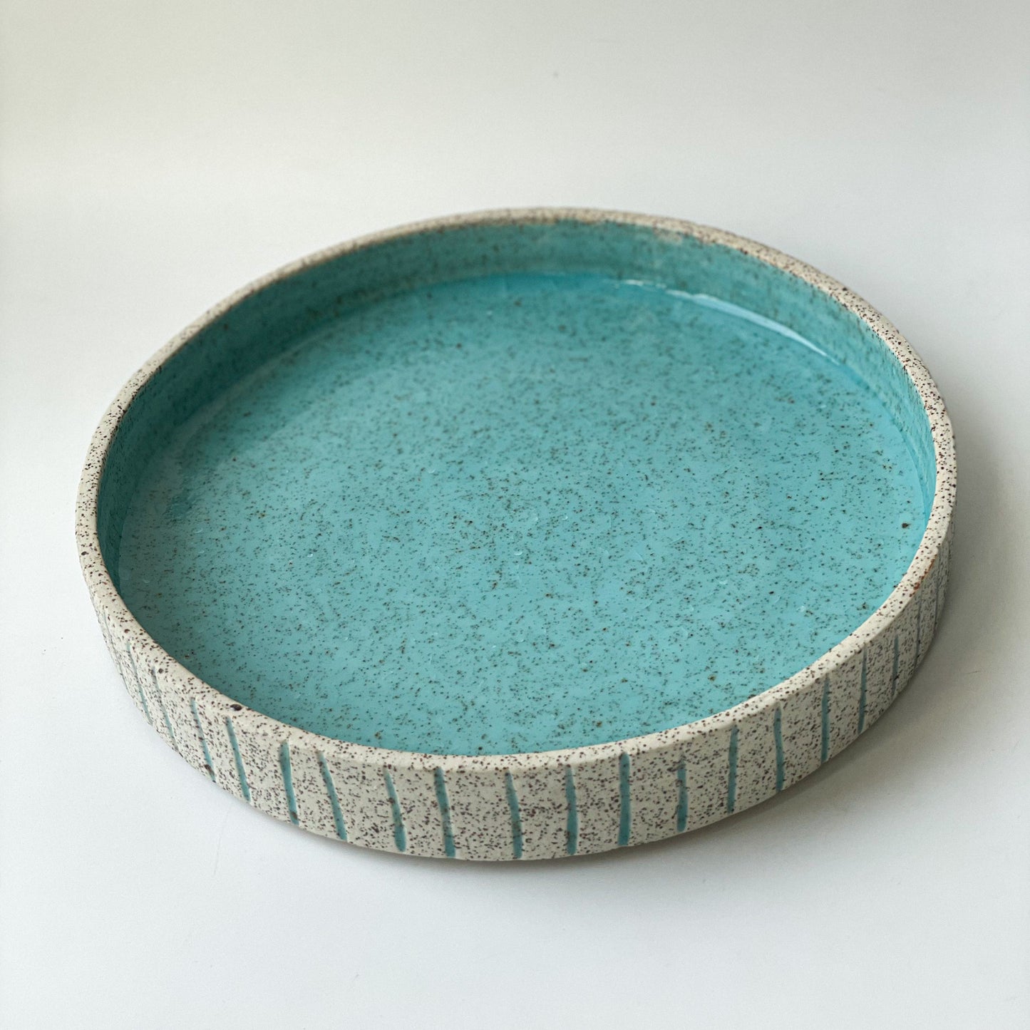 Turquoise Coastal Plate